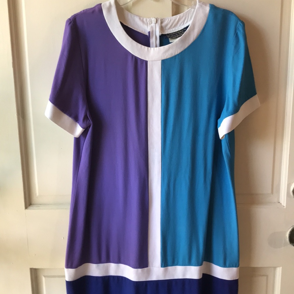 Vintage 80s Geometric Dress